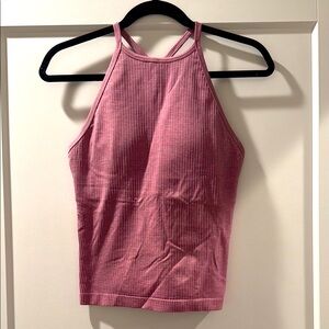 lululemon athletica Pink Ribbed Tank Top